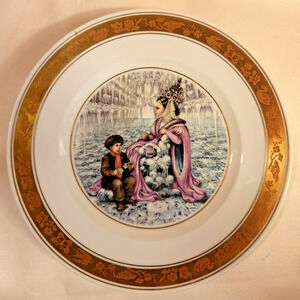 Royal Copenhagen Hans Christian Andersen Fairly Tale Plate 7.5” - The Snow Queen